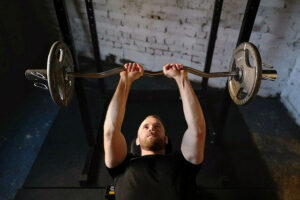 Lying tricpes extension (skull crusher)